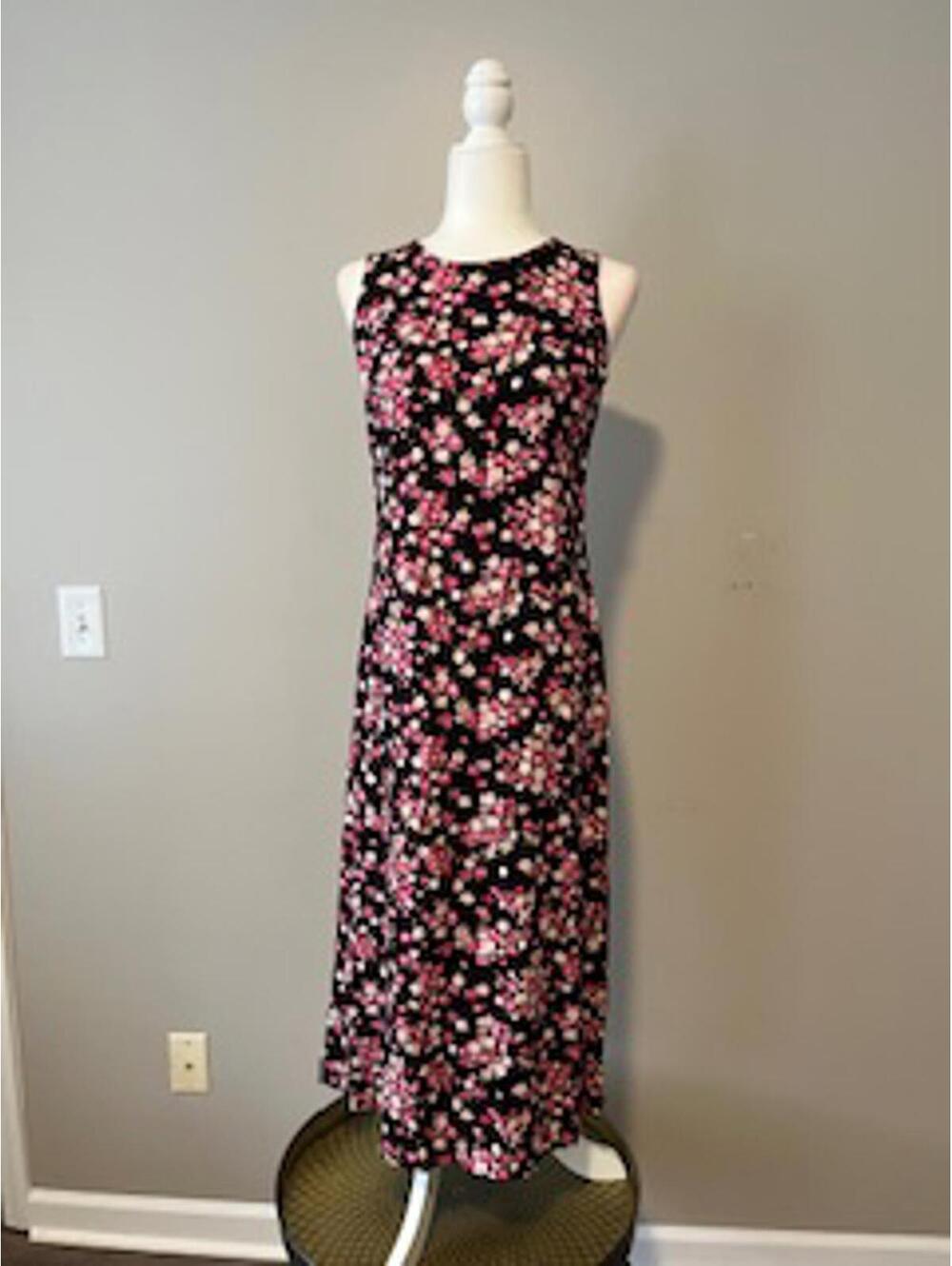 Vintage Studio Ease Petite Floral Maxi Dress Size 4P